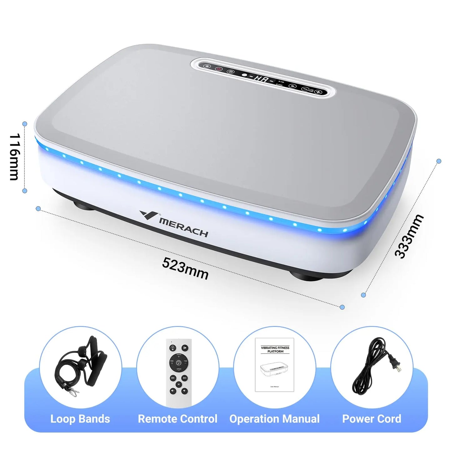 Merach Vibration Plate Exercise Machine for Comprehensive Overall Physique Regimen
