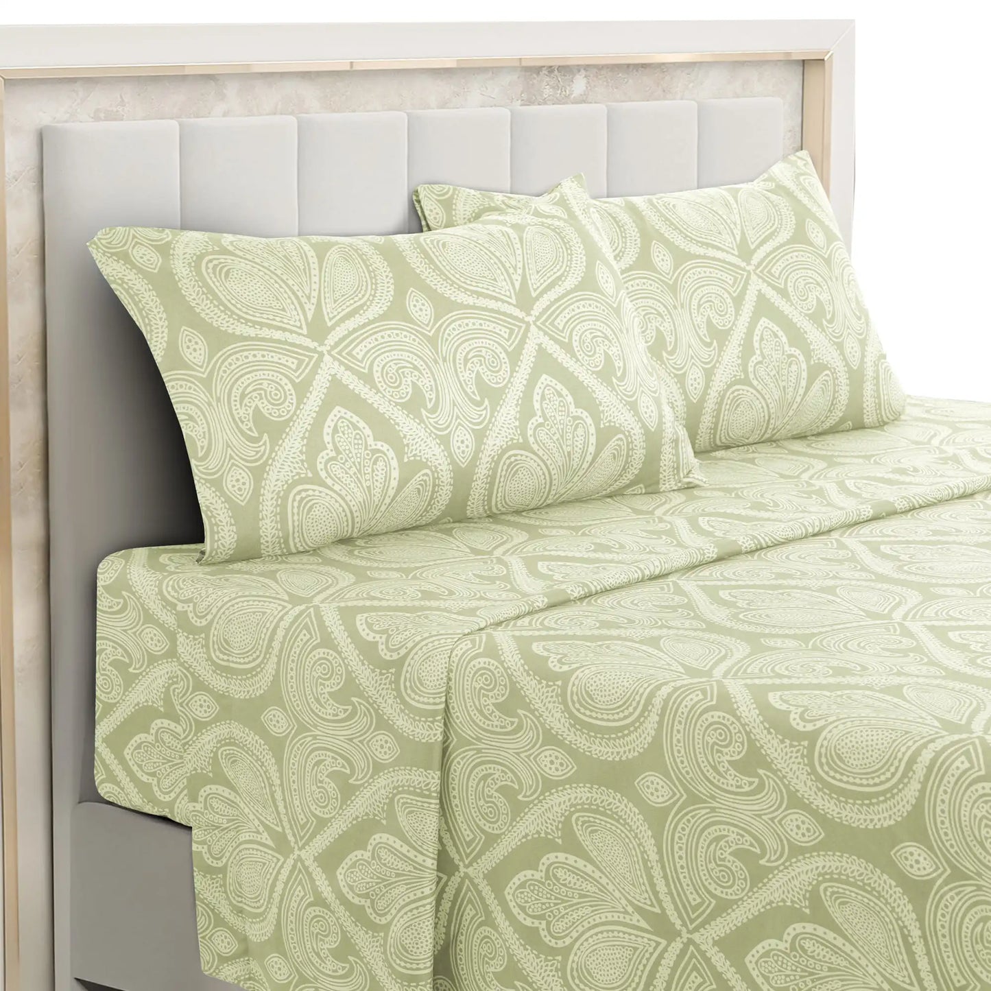 LDC LuxDecor Paisley Microfiber SheetSet WrinkleResistant UltraSoft ComfortBlend Premium Texture