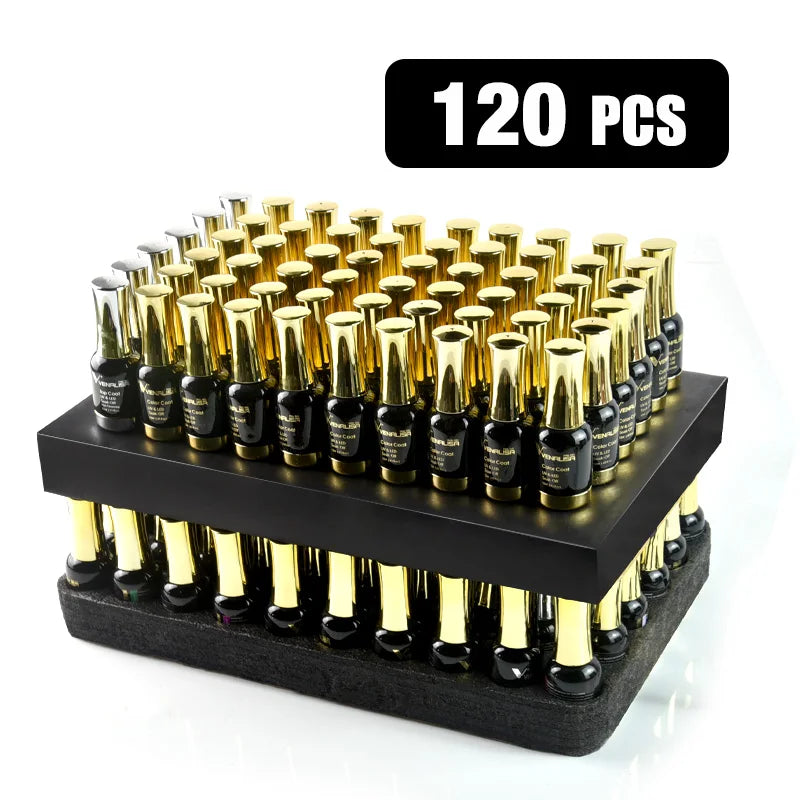 Venalisa Gel Polish Set 120Pcs Professional Nail Art Kit