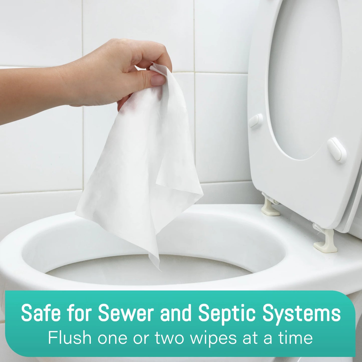 Flushable Wet Wipes 288 Count 6 Packs For Home And Outdoor Use Thickened Formula