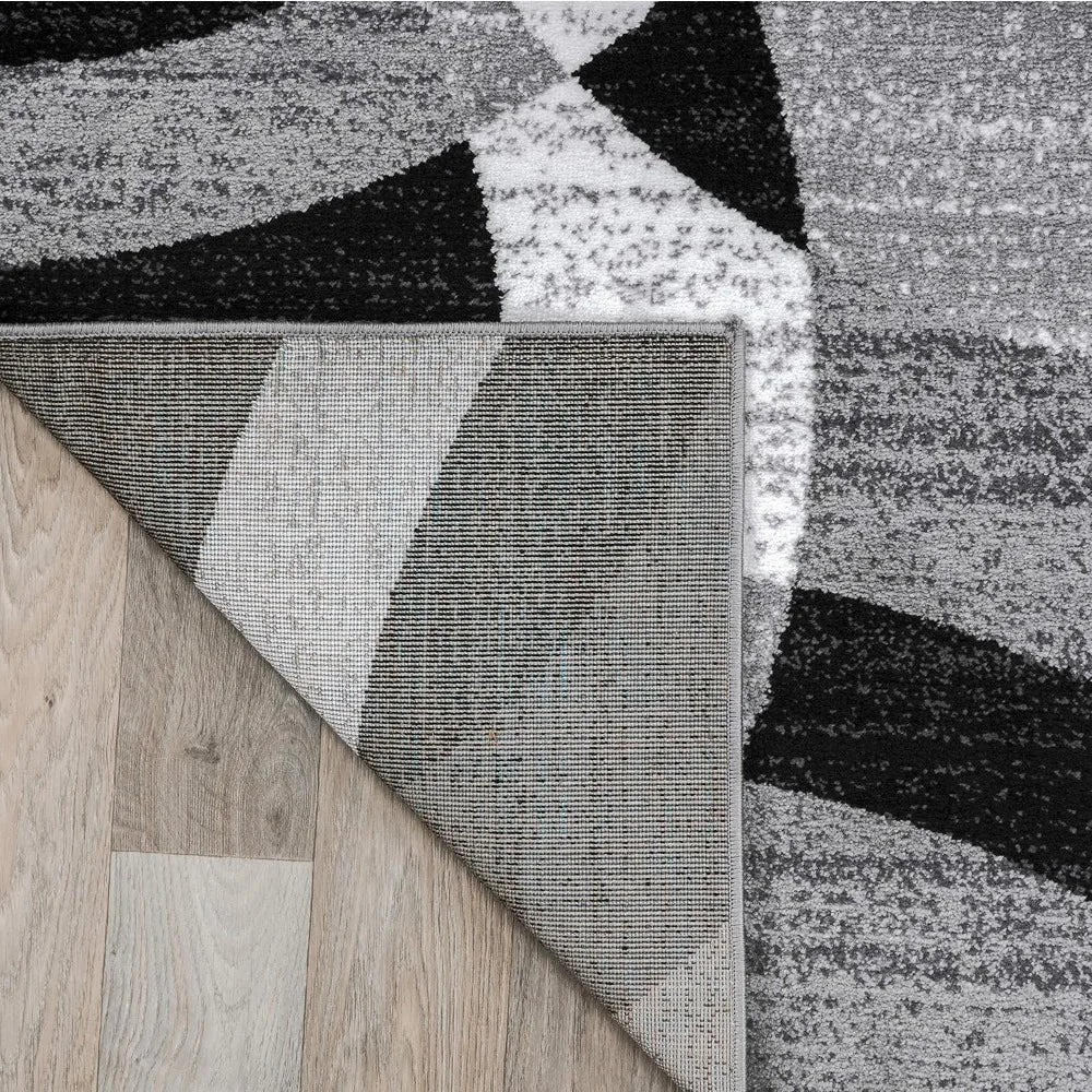 Contemporary Abstract Circles Area Rug For High Traffic Living Rooms And Home Offices