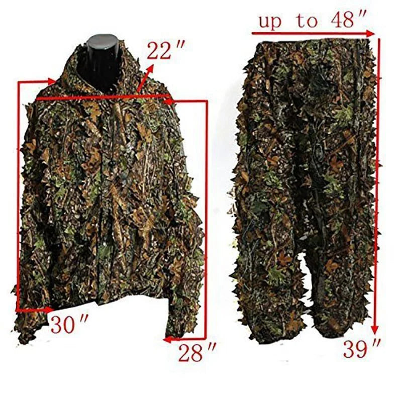Hubei 3D Ghillie Suit Unisex Tactical Camouflage Outdoor Set