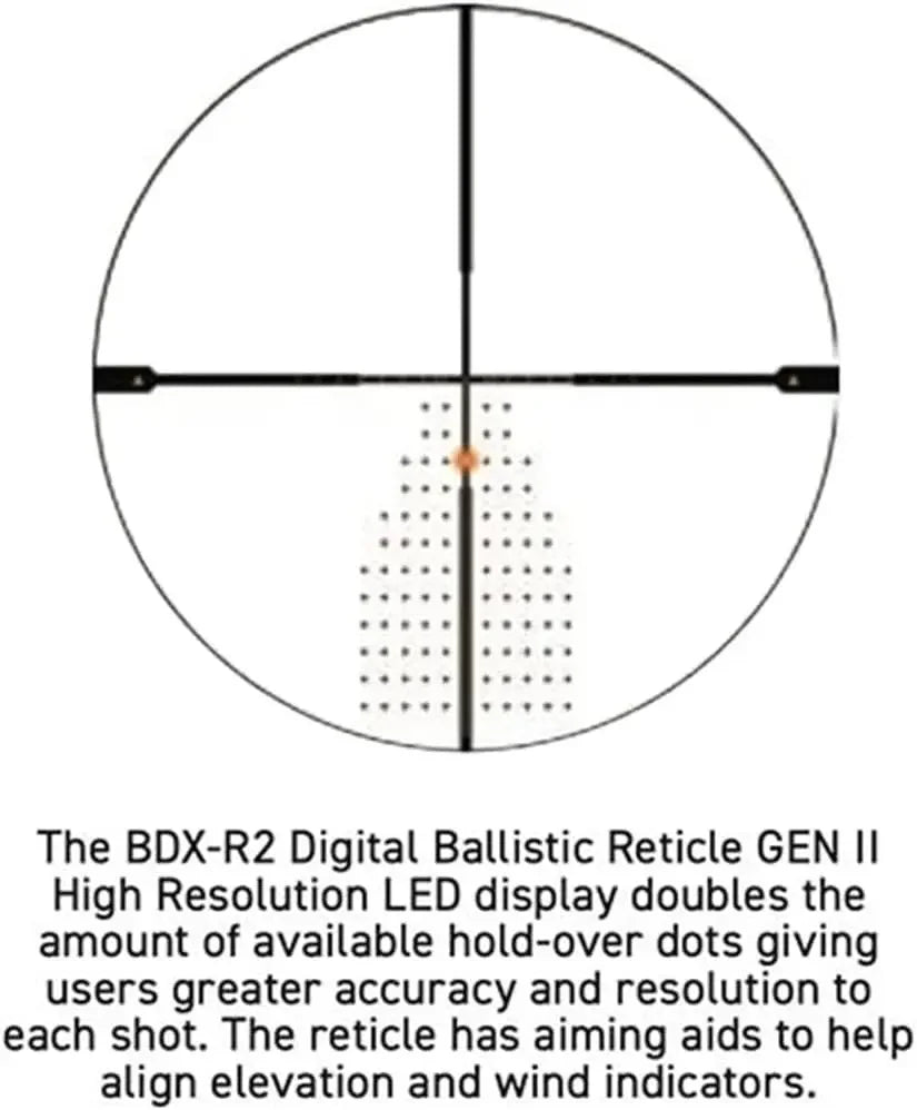 BDX 1-6x24 LPVO Scope with Integrated Ballistic Data Xchange