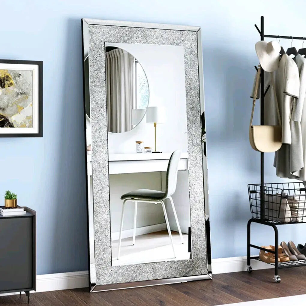 LUVODI Crystal Rhinestone Vanity Mirror Wall Mounted Dressing For LuxuryHotelsAndSuites
