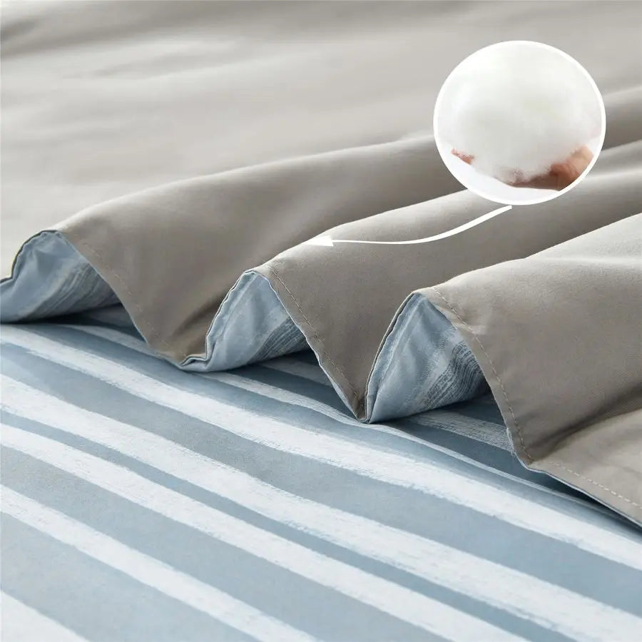 Bed In A Bag Stripe Comforter Set Patchwork Stripes