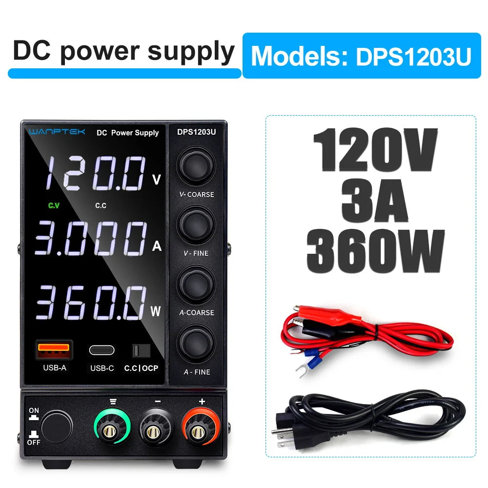Wanptek DPS3010U Adjustable DC Power Supply for Laboratory Bench with LCD Display