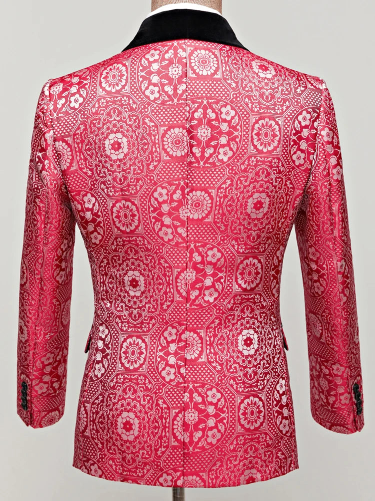 CN Jiangsu Slim Fit Men's Suit 2-Piece Jacket And Pants
