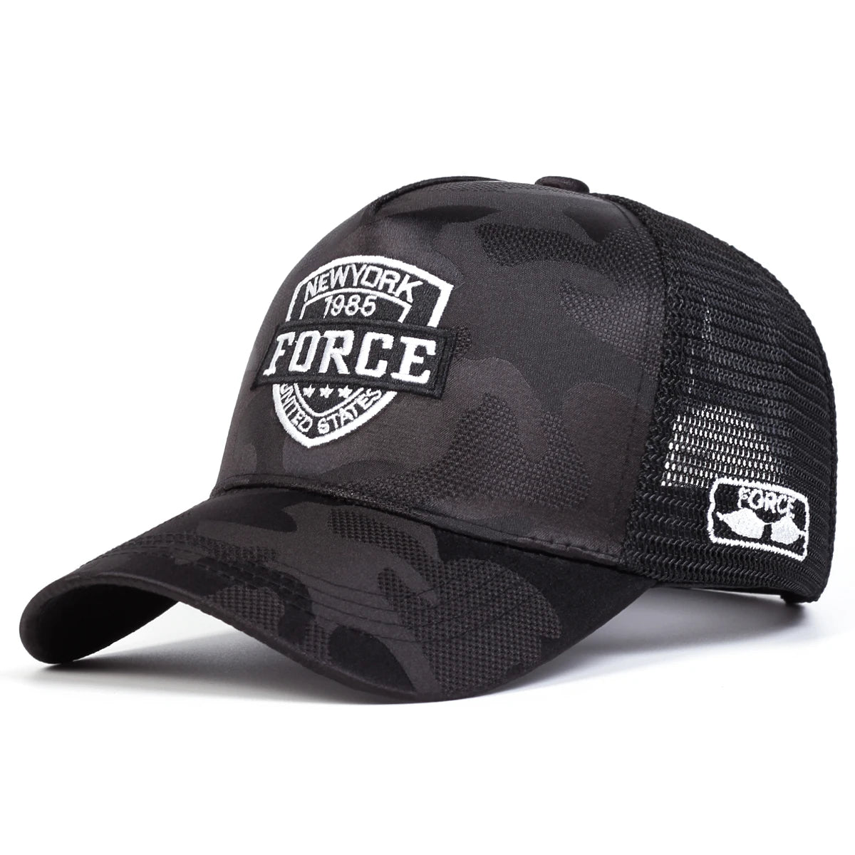 Zhejiang Force Embroidery Unisex Polyester Baseball Net Hat