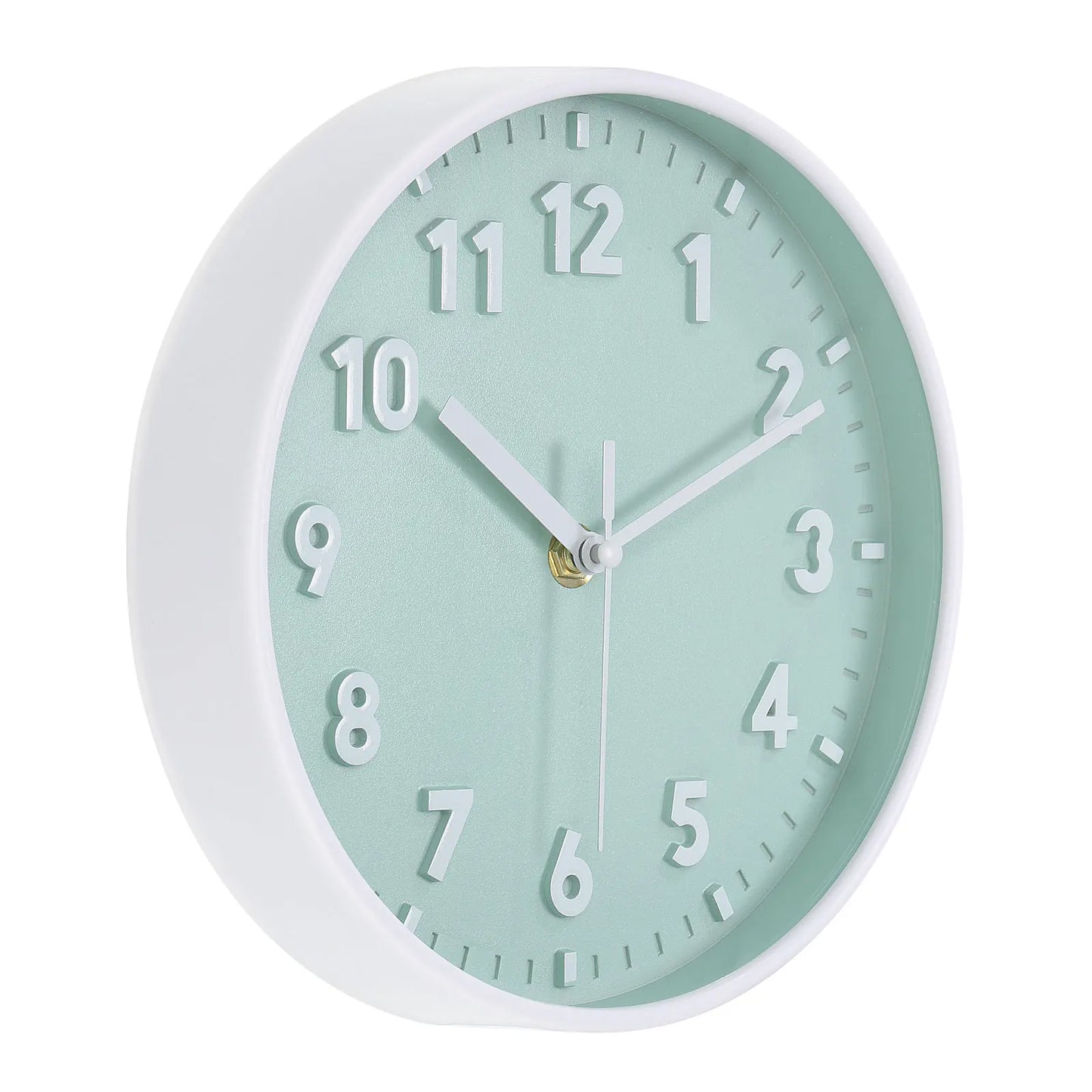 UXCELL Quartz Silent 3D Numeral Round Wall Clock Battery Operated For Office And Bedroom