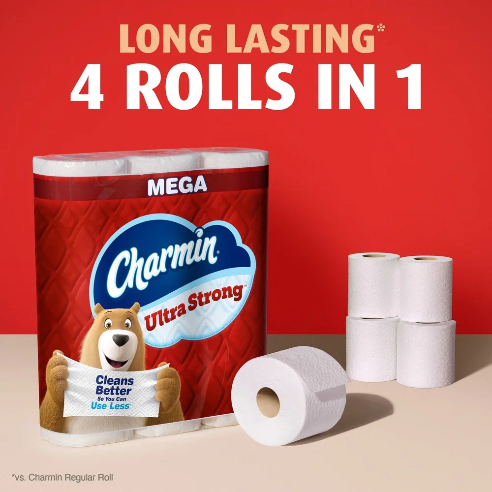 UltraStrong TwoPly ToiletTissue SixMegaRolls Unscented SepticSafe Perforated DiamondWeave Texture