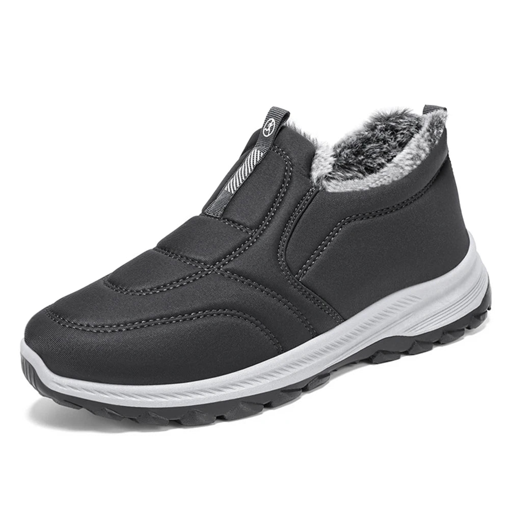 Warm Thermal Ankle Boots Non Slip Walking Shoes For Men