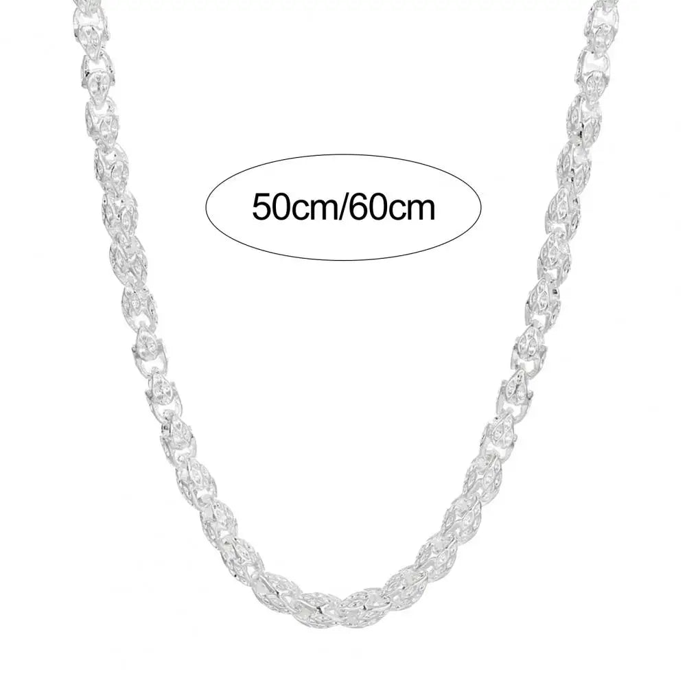 BLUELANS Large Link Chain Necklace And Bracelet Set For Parties