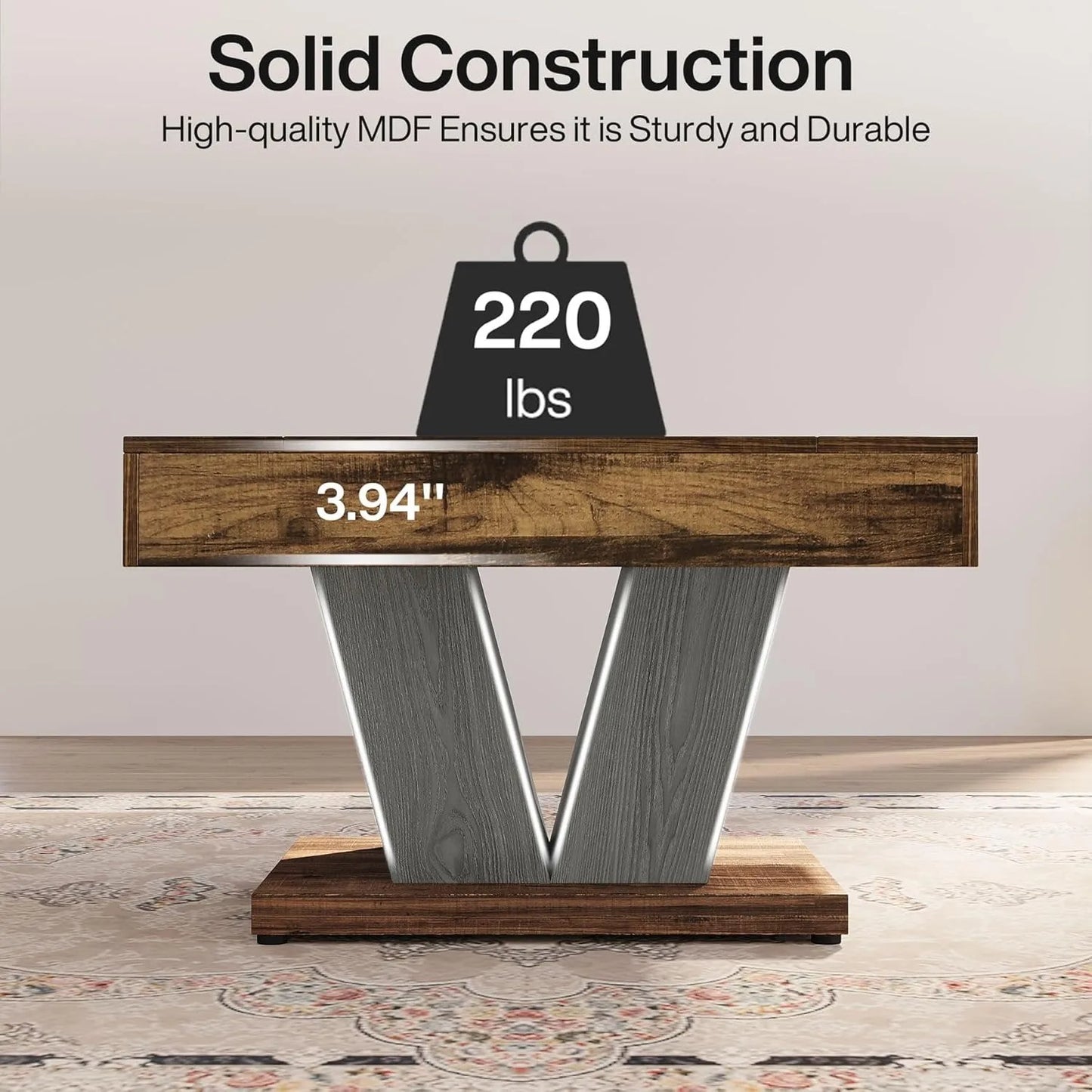 Little Tree Square Premium Hardwood Coffee Table Contemporary Metropolitan Living