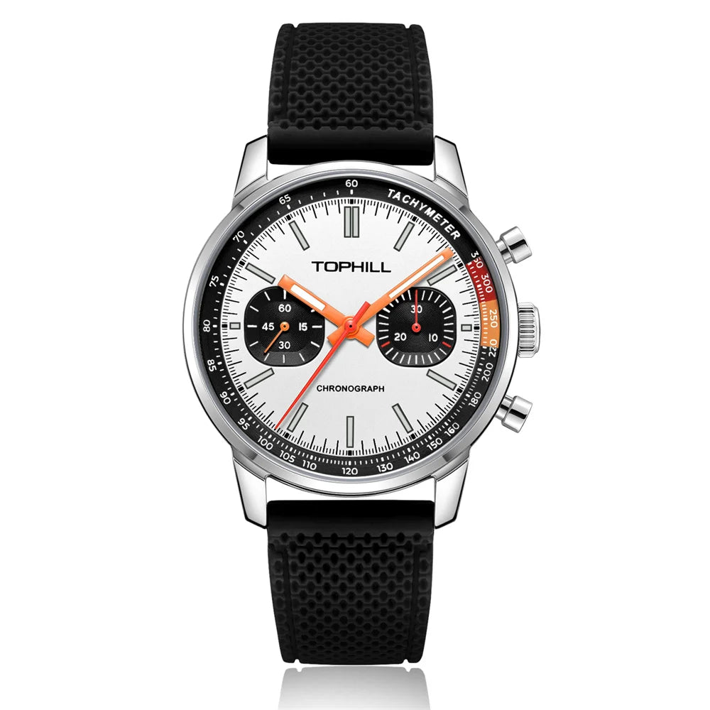 TOPHILL Chronograph Pilots Watch Seagull ST1901 Movement