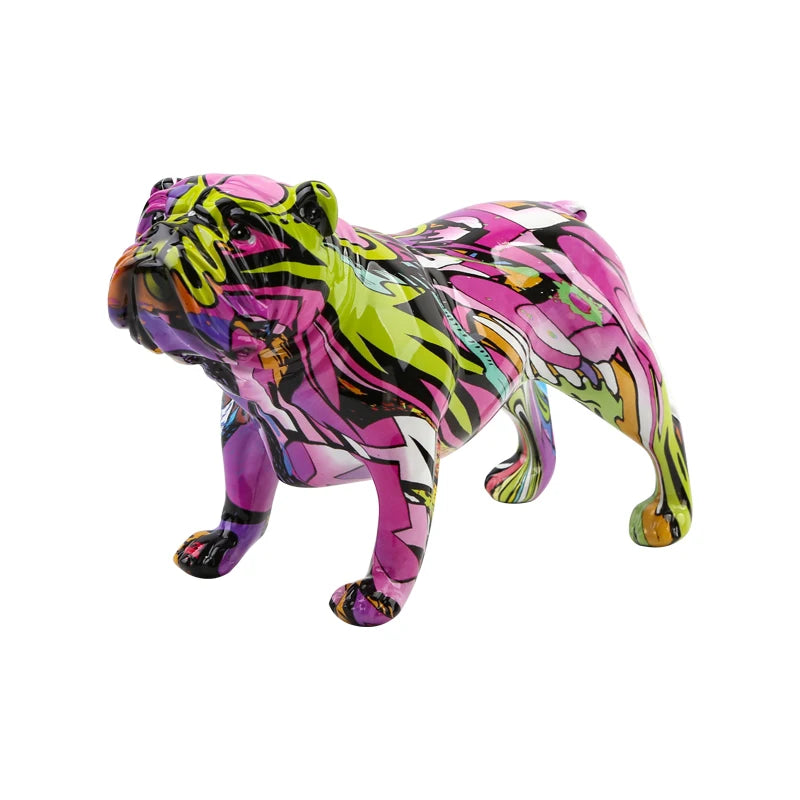 FLYuechun Ranan Bulldog Resin Ornament Home Decor Office Gift