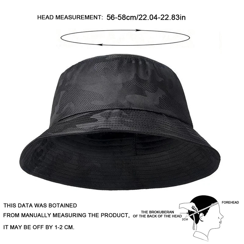 Outdoor Camouflage Bucket Hat for Unisex Sun Protection
