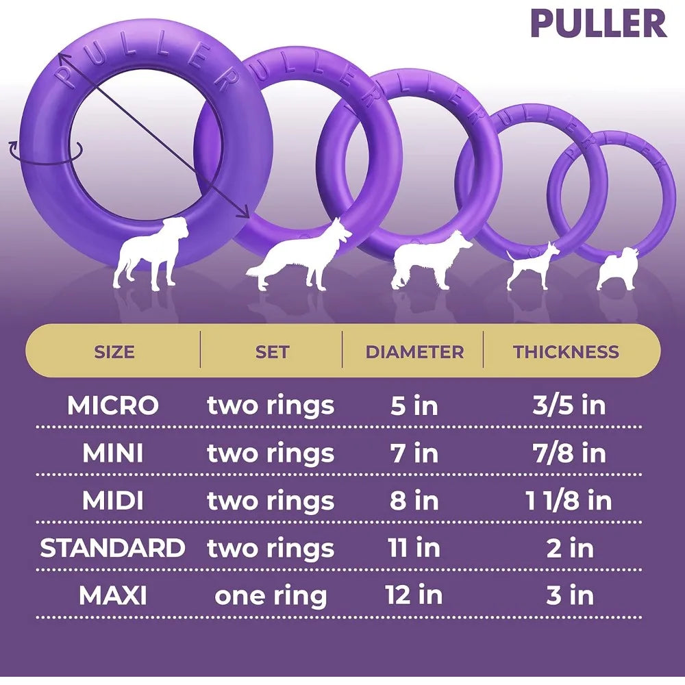 Multifunctional Dog Ring Toy For Fetch And Tug Of War