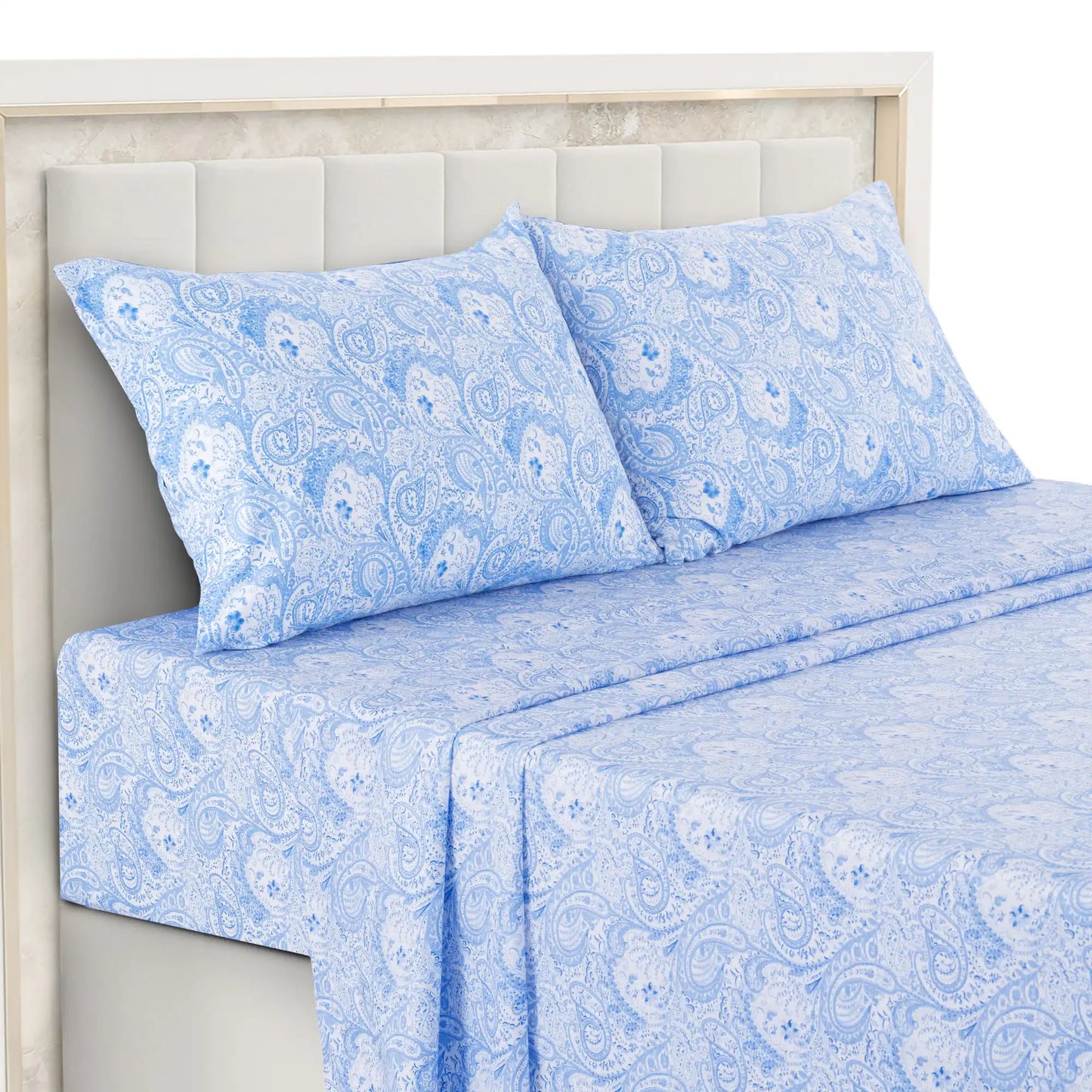 LDC LuxDecor Paisley Microfiber SheetSet WrinkleResistant UltraSoft ComfortBlend Premium Texture