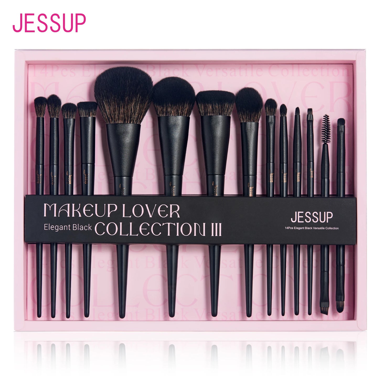 Jessup Makeup Brushes 14pcs, Makeup Brushes set Contour Foundation Powder Eyeshadow Highlight Blending Concealer Liner T336
