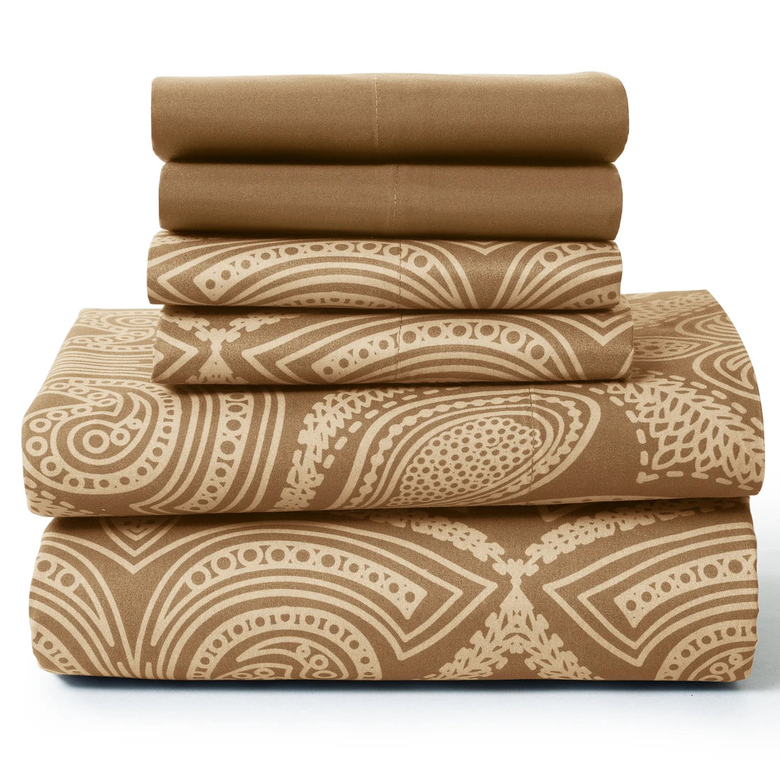 LDC Lux Decor Collection Paisley Microfiber Sheet Set 6 Piece Ultra Soft Bedding