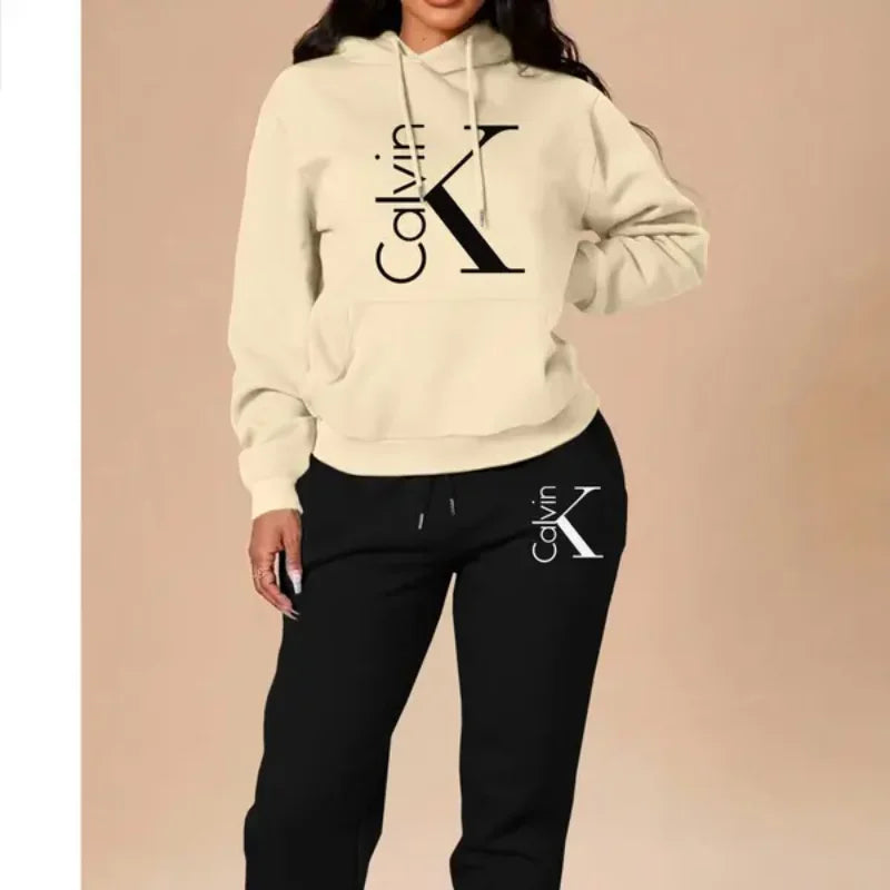Women's Hooded Sweatshirt With Pockets Letter Print Casual Winter