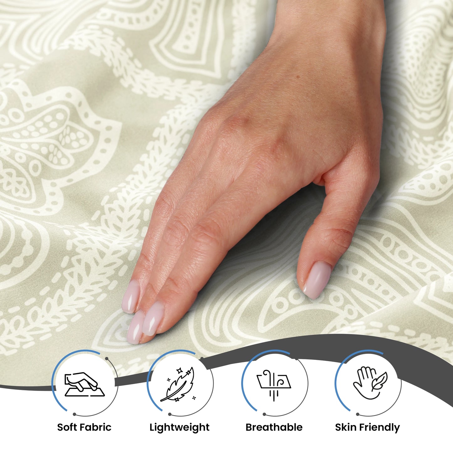 LDC Lux Decor Collection Paisley Microfiber Sheet Set 6 Piece Ultra Soft Bedding