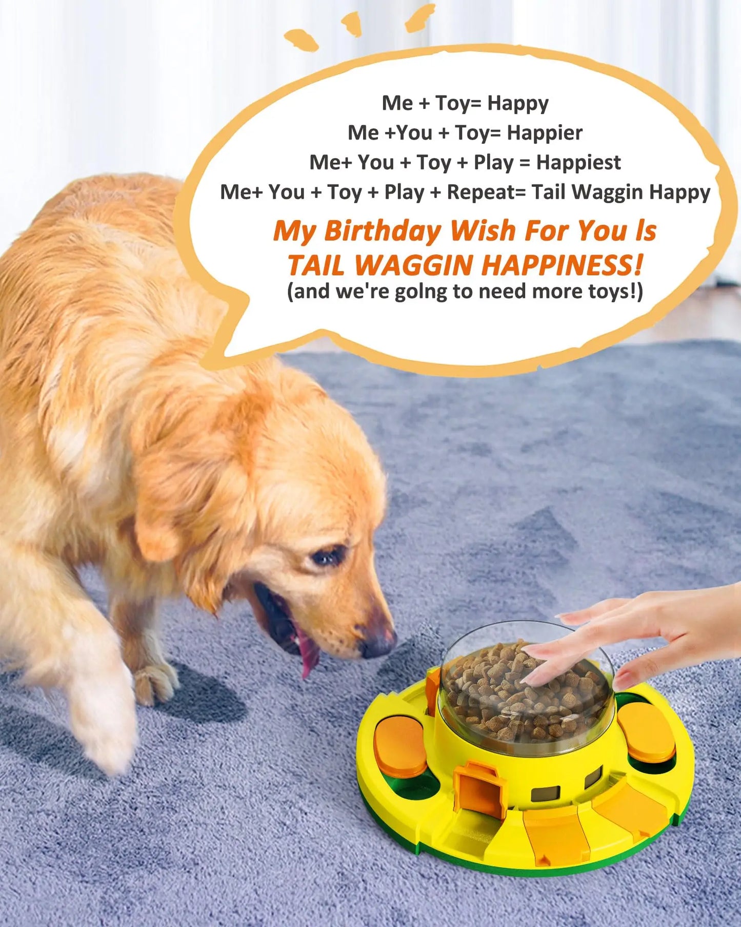 Interactive Puzzle Dog Toy Enrichment Slow Feeder Treat Dispenser