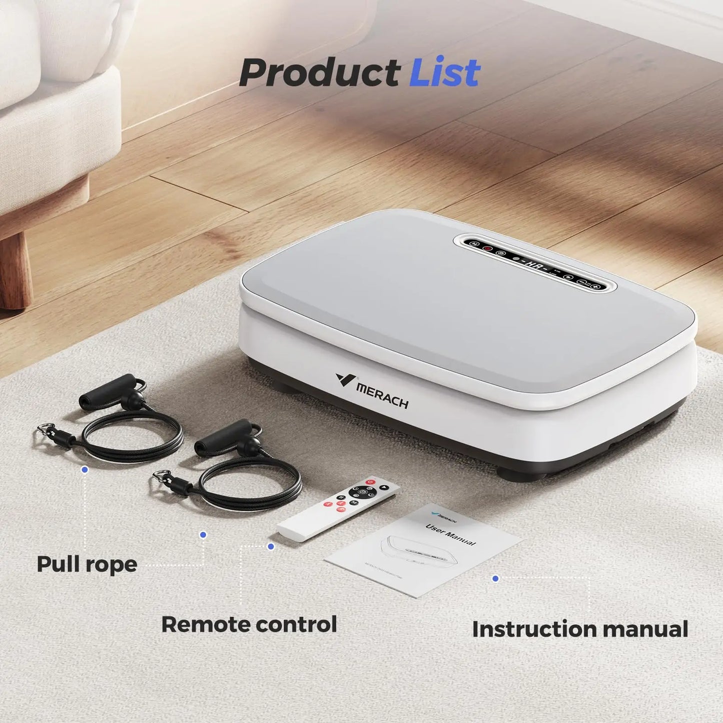 Merach Vibration Plate Exercise Machine for Comprehensive Overall Physique Regimen