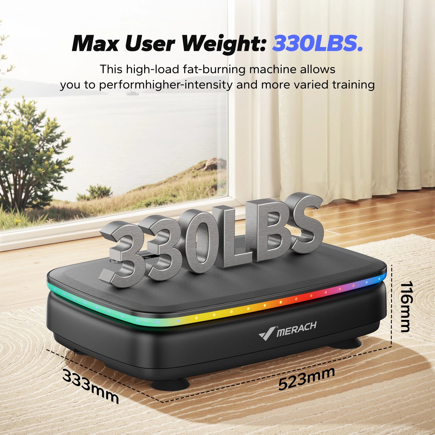 Merach Vibration Plate Exercise Machine for Comprehensive Overall Physique Regimen