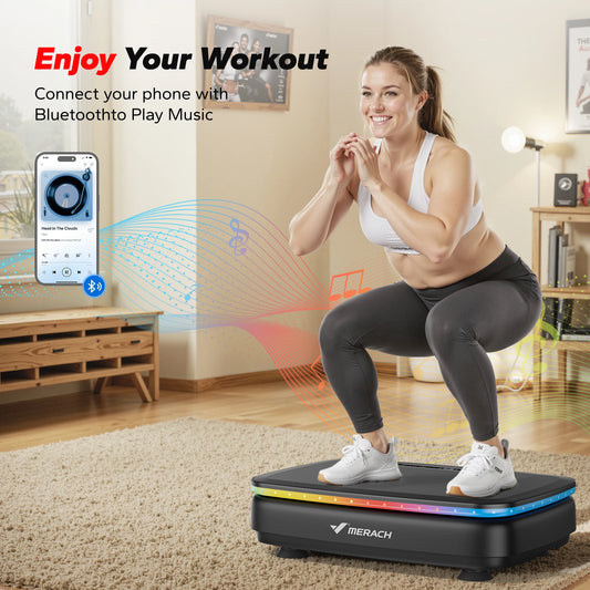 Merach Vibration Plate Exercise Machine for Comprehensive Overall Physique Regimen
