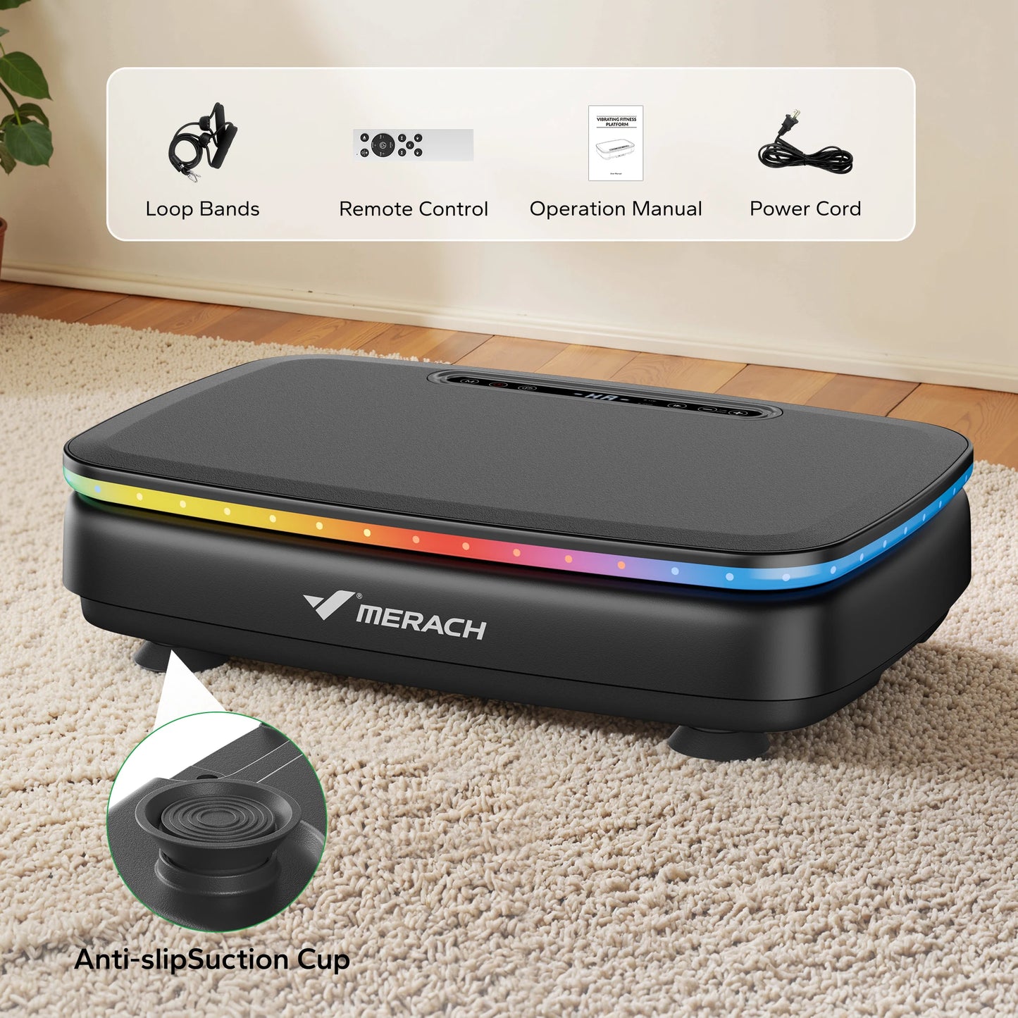 Merach Vibration Plate Exercise Machine for Comprehensive Overall Physique Regimen