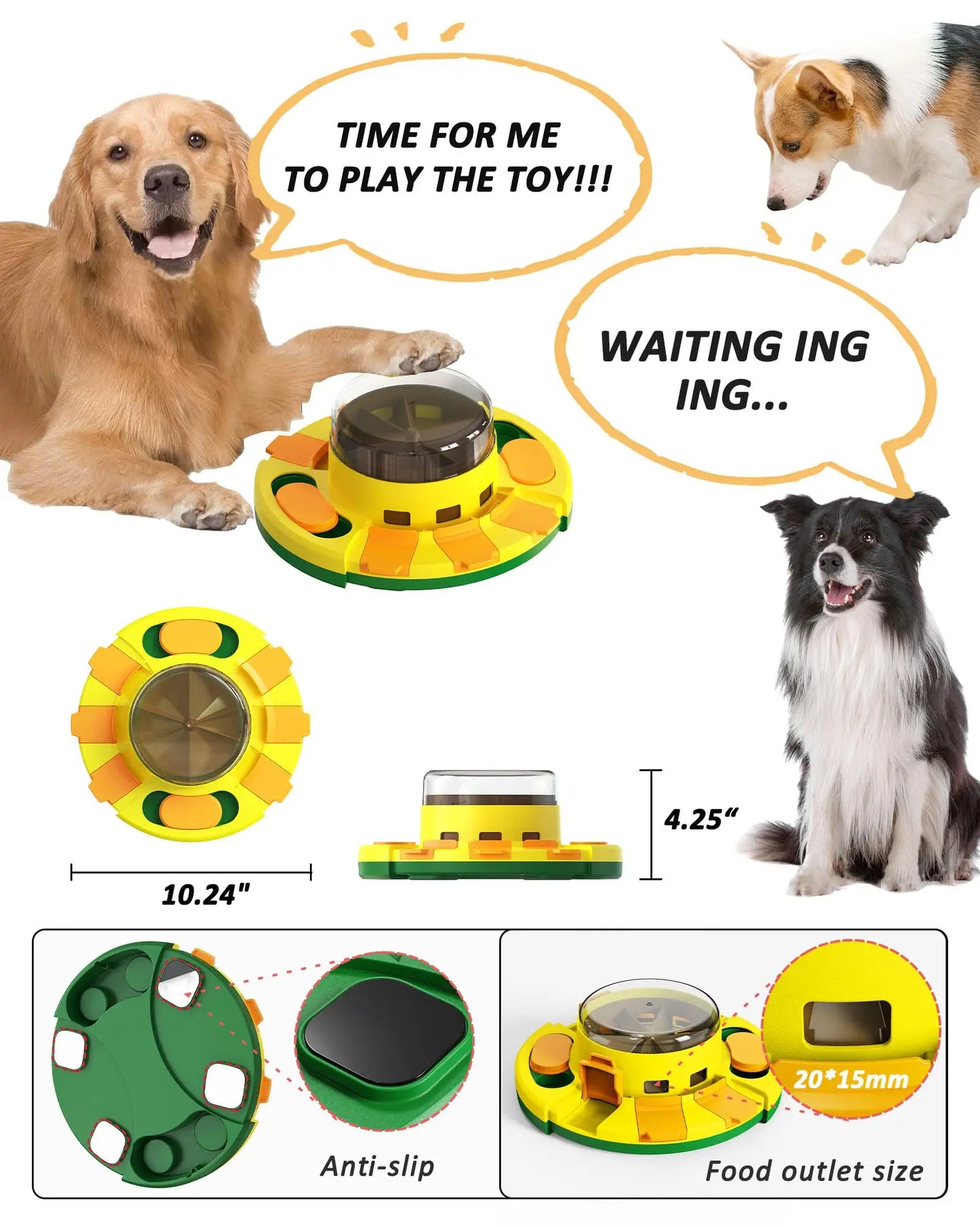 Interactive Puzzle Dog Toy Enrichment Slow Feeder Treat Dispenser
