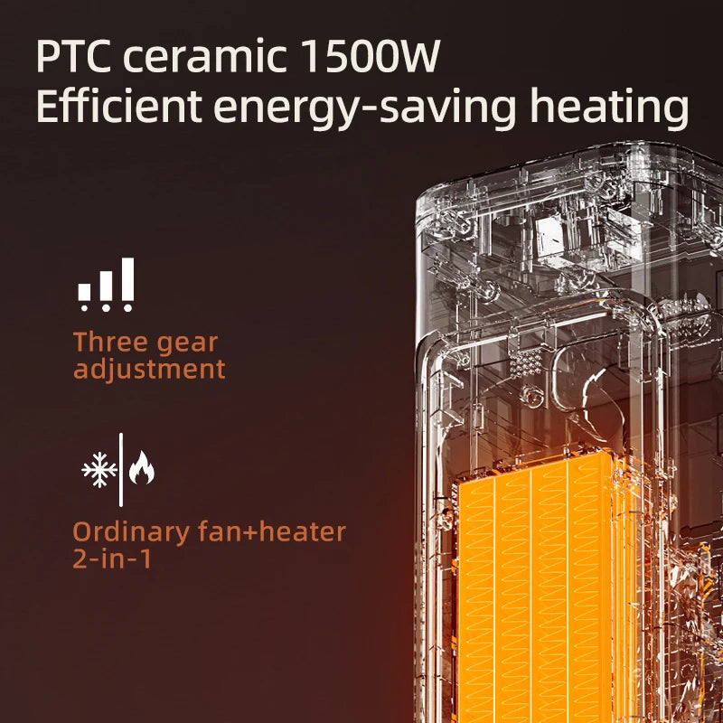 Suning 1500W Ceramic Tower Heater And Humidifier 4 In 1 With Auto Shutoff For Home Living Room Bedroom