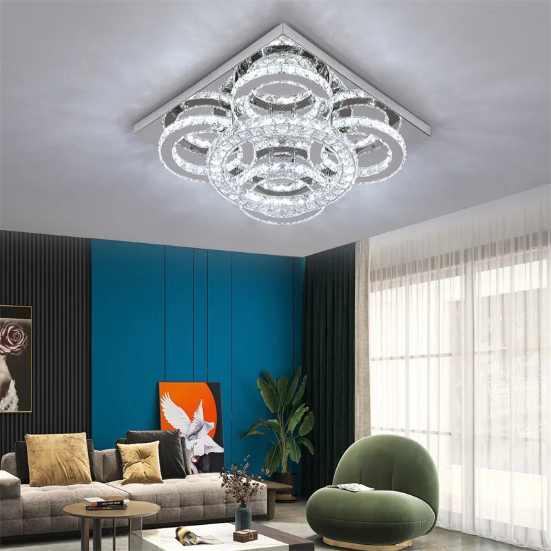 VETRULUS Modern Ceiling Lamp With Remote Control LED Chandelier