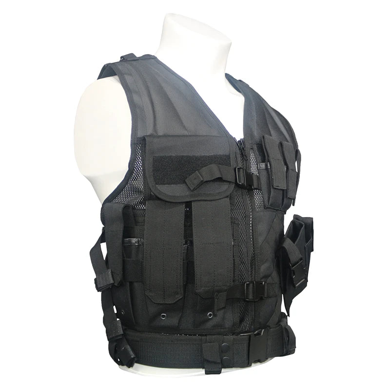 NONECN Military Tactical Vest Plate Carrier for Airsoft Paintball