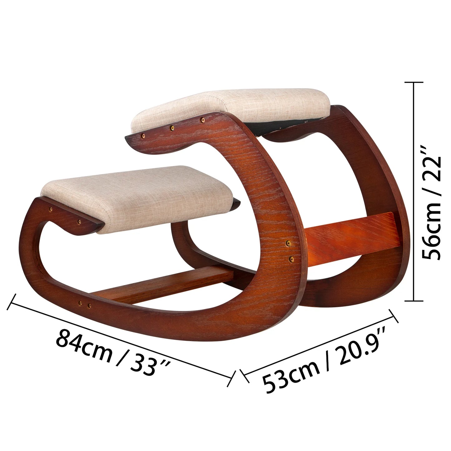 SucceBuy ErgonomicallyDesignedKneelingPostureChair With Ultra Thick MultilayerMemoryFoam Cushion
