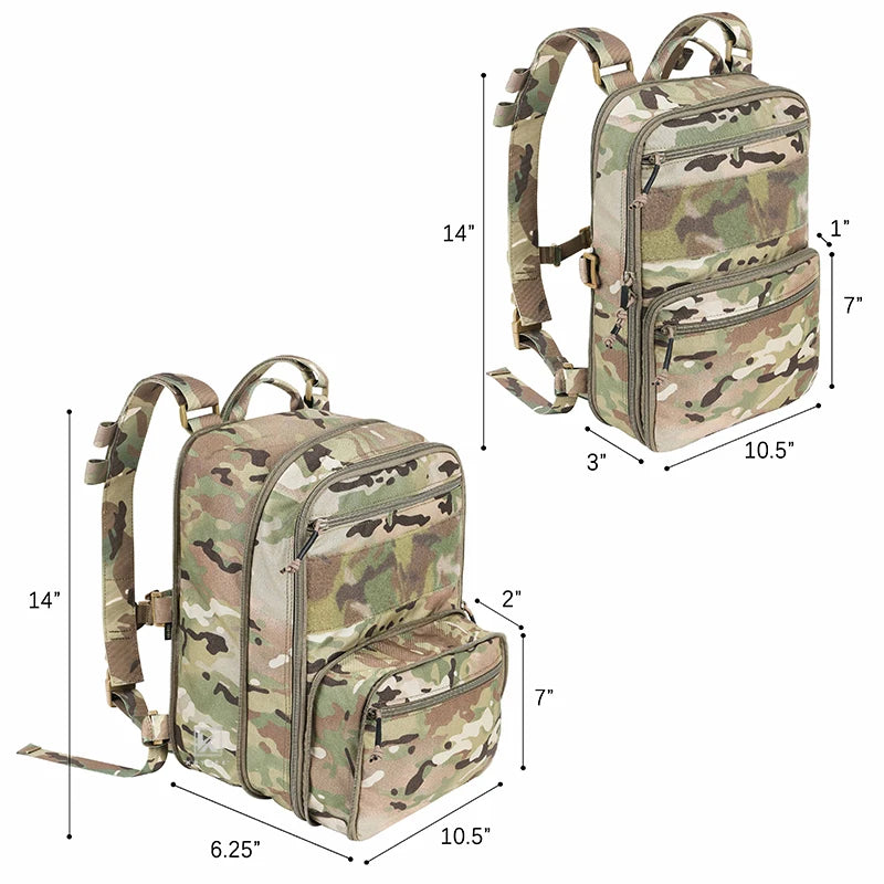 KRYDEX D3 Flatpack Backpack Upgraded Assaulter Hydration MOLLE Pack