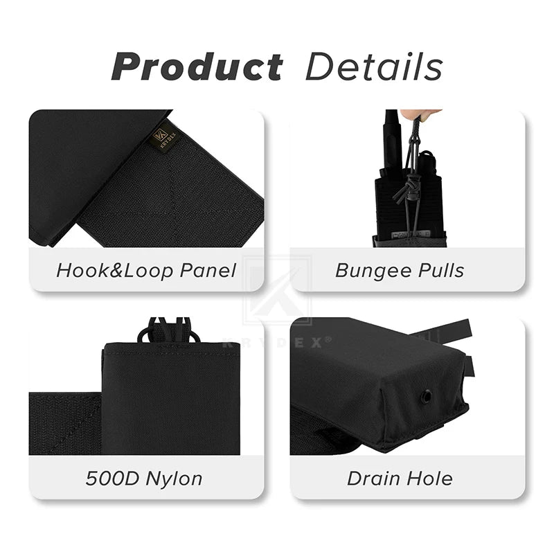 KRYDEX Tactical Mag Holder for Chest Rig MK3 MK4 Pouch