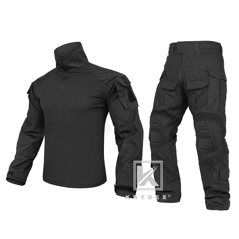 KRYDEX Tactical Camouflage Shirt and Pants Kit Combat Uniform