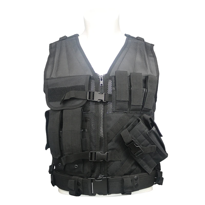 NONECN Military Tactical Vest Plate Carrier for Airsoft Paintball