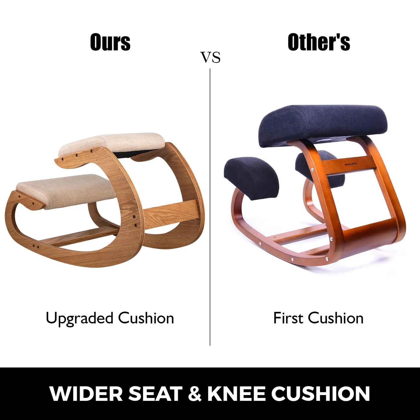 SucceBuy ErgonomicallyDesignedKneelingPostureChair With Ultra Thick MultilayerMemoryFoam Cushion