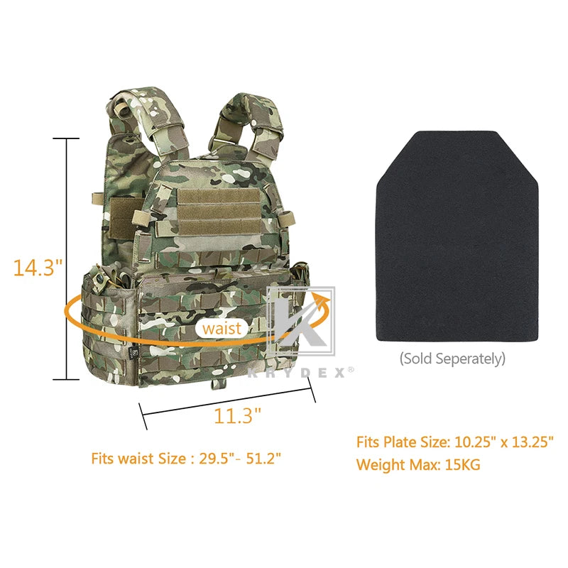 KRYDEX LBT 6094A Tactical Modular Vest Triple Mag Dump Pouch