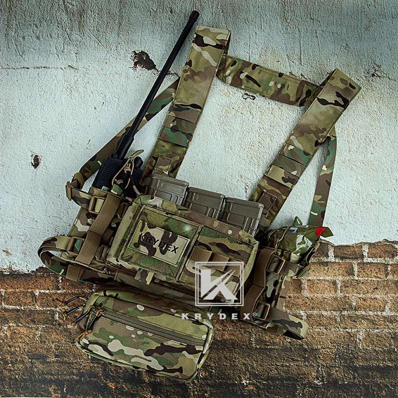 KRYDEX Tactical Mag Holder for Chest Rig MK3 MK4 Pouch