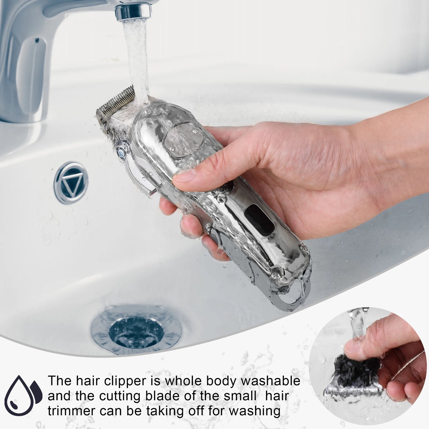 Hatteker Cordless Professional Hair Clipper Set For Barbers