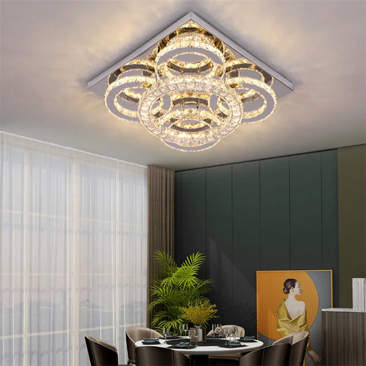 VETRULUS Modern Ceiling Lamp With Remote Control LED Chandelier