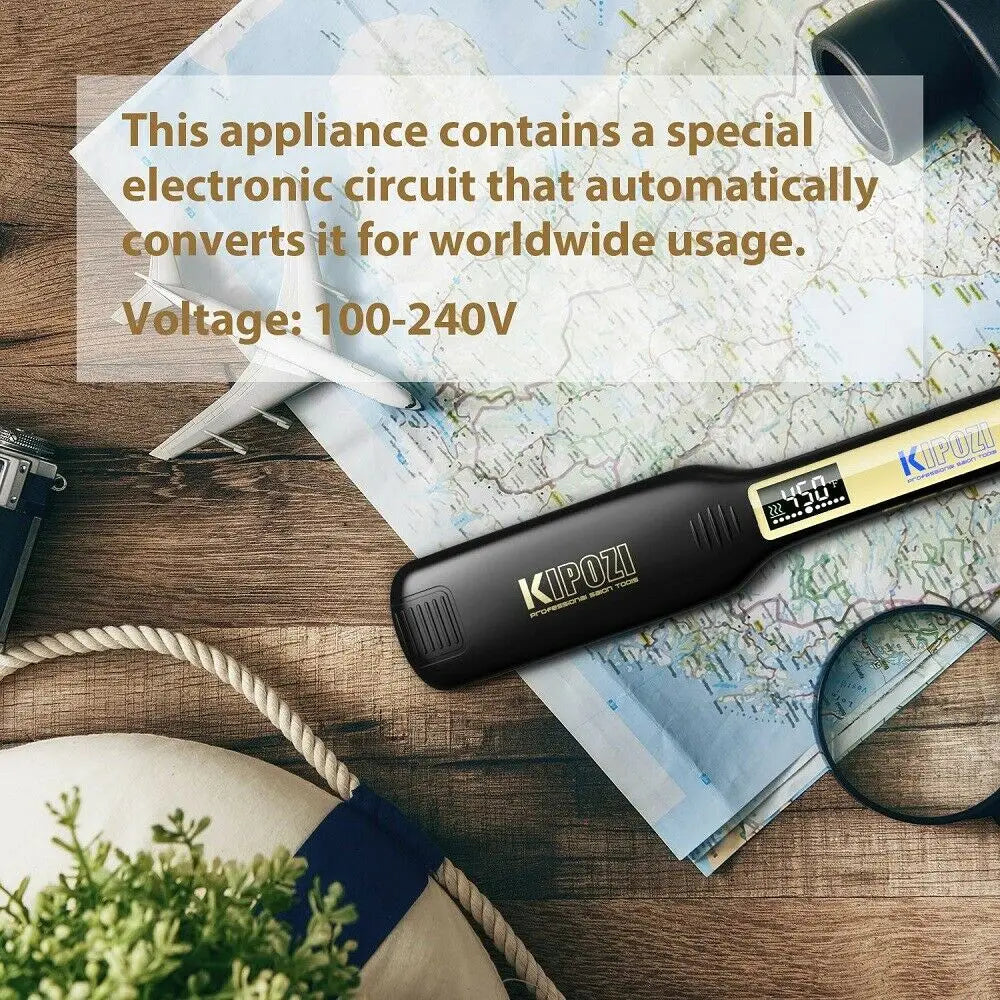 Fairywill Pro Hair Straightener Titanium Flat Iron With Dual Voltage