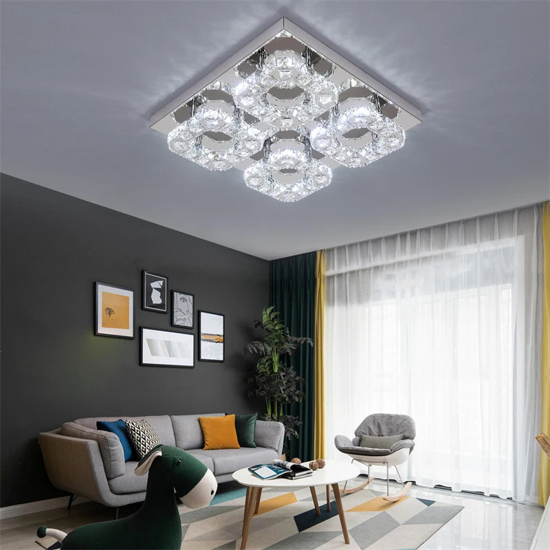 VETRULUS Modern Ceiling Lamp With Remote Control LED Chandelier