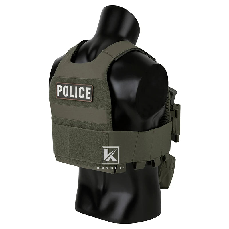 KRYDEX FCS Slickster Tactical Vest Plate Carrier With Drop Pouch