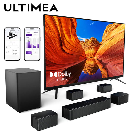 Ultimea 7.1 Surround Sound Bar Dolby Atmos App-Controlled Bluetooth SubwooferPro