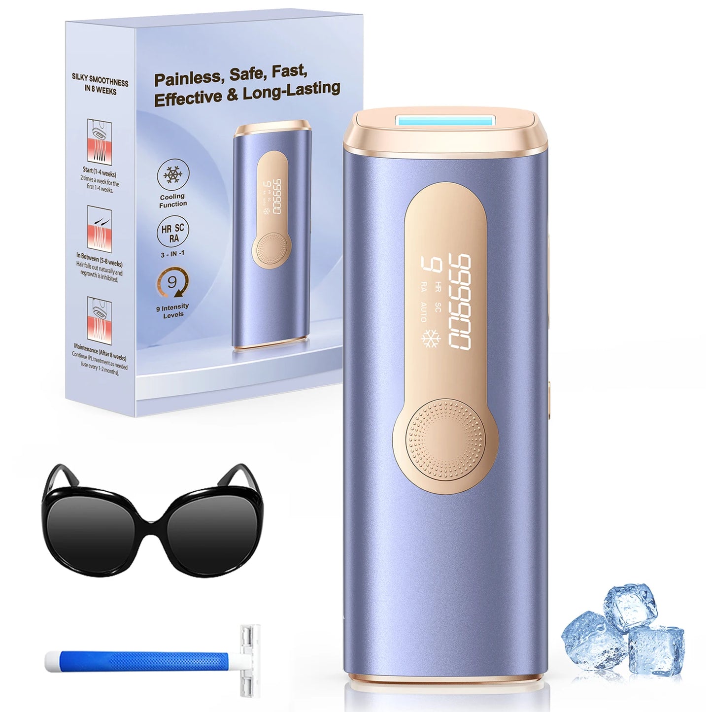 Totmizby Flash Laser Epilator IPL Hair Removal For Body Facial